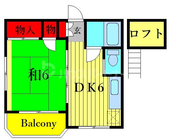 葛飾区金町のアパートの間取り