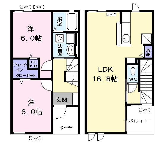 グランディール西囲　Aの間取り