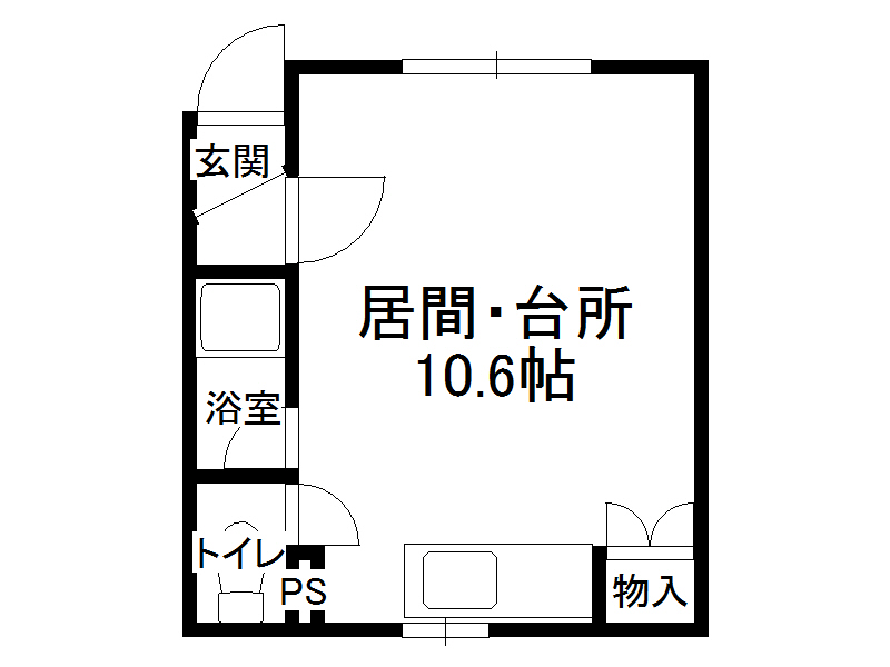 コーポ・ベルバードの間取り