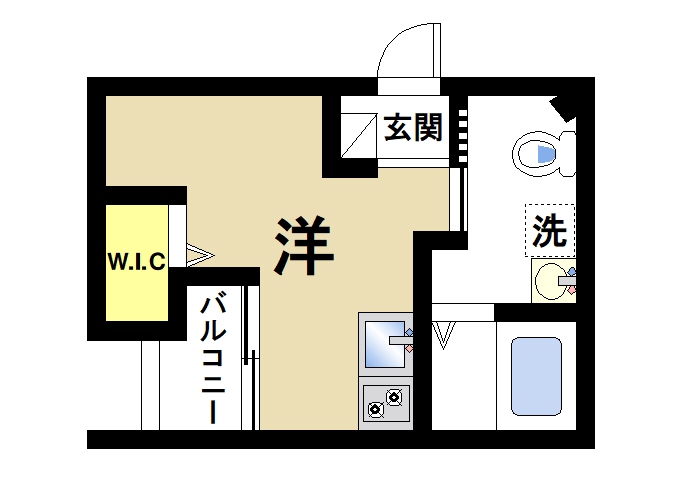 奈良市北半田中町のマンションの間取り