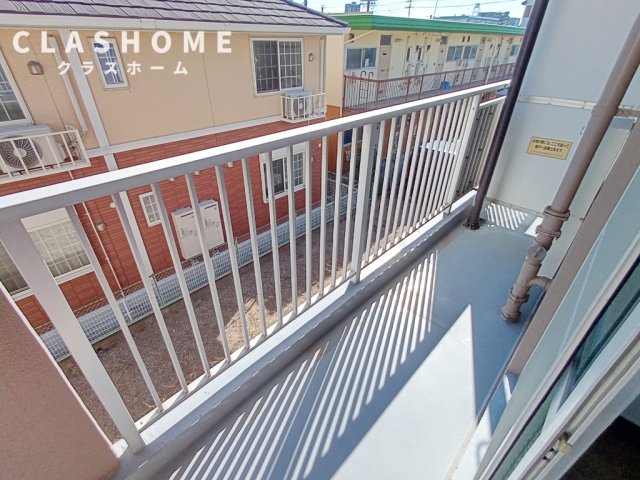 【安城市東新町のマンションのバルコニー】