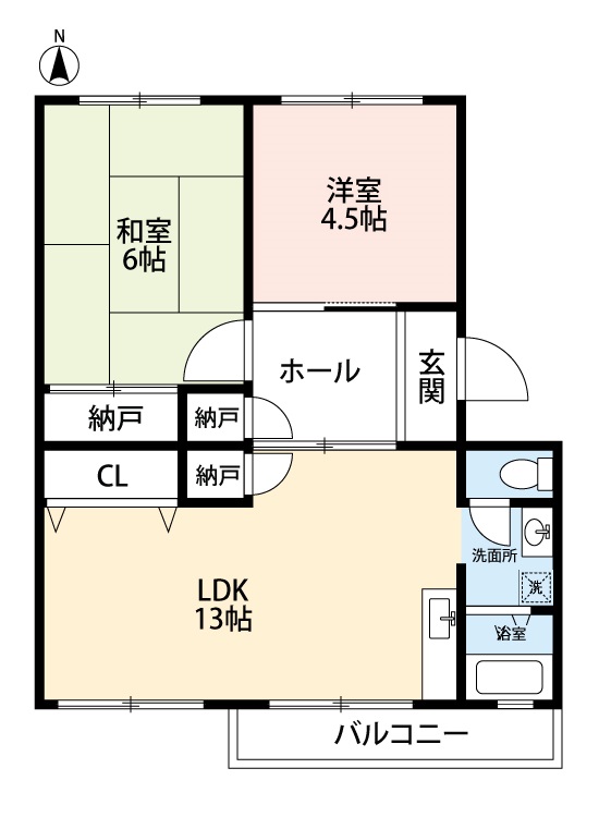 【安城市東新町のマンションの間取り】