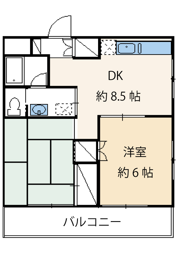 メゾンＹＯＳＨＩＤＡ・Ａの間取り