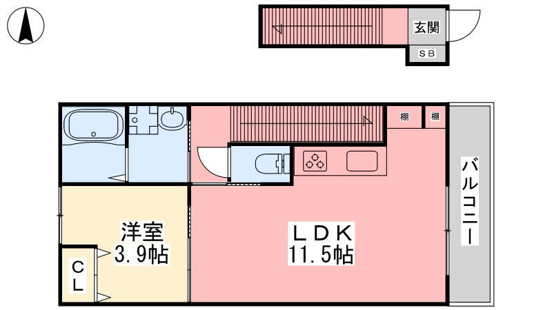 LUMIELE大可賀の間取り