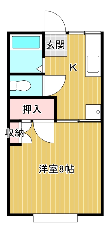 コーポアドレスAの間取り