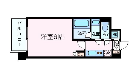 プロシード兵庫駅前通の間取り