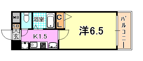 エステムコート神戸西IIIフロンタージュの間取り