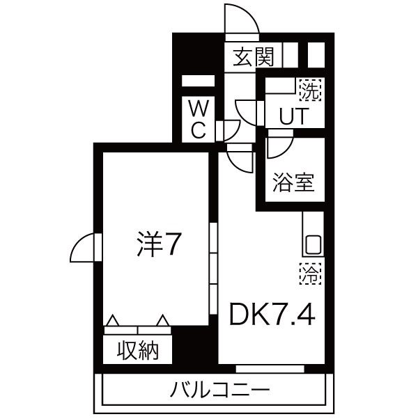 【グラン・シェーヌ八幡の間取り】