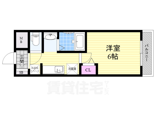 ララプレイス新大阪シエスタの間取り