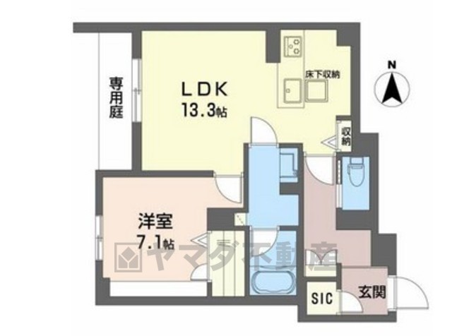 豊中市曽根西町のマンションの間取り