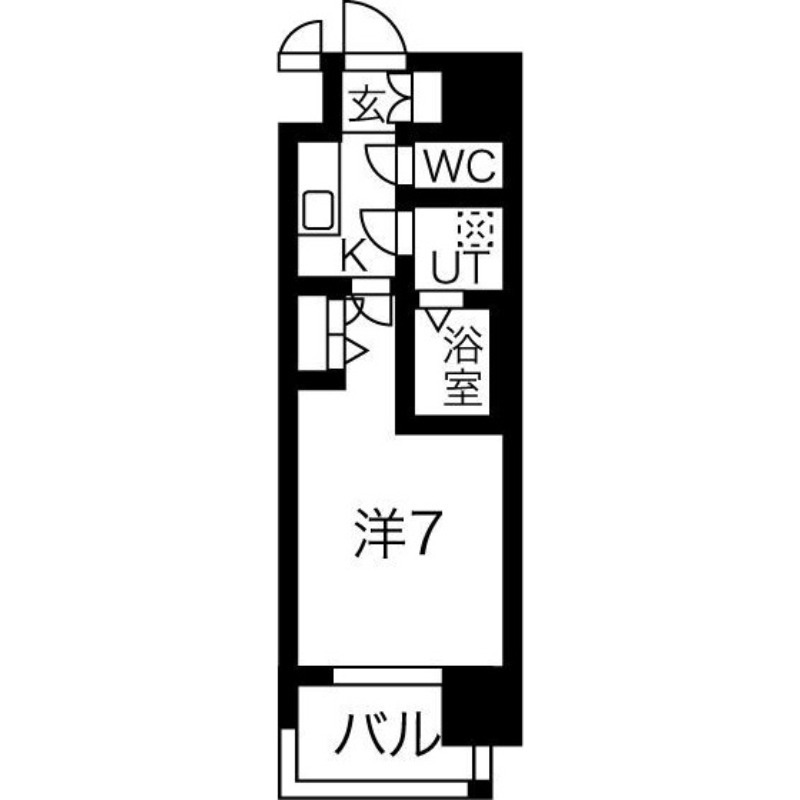 コスモリード大阪福島の間取り