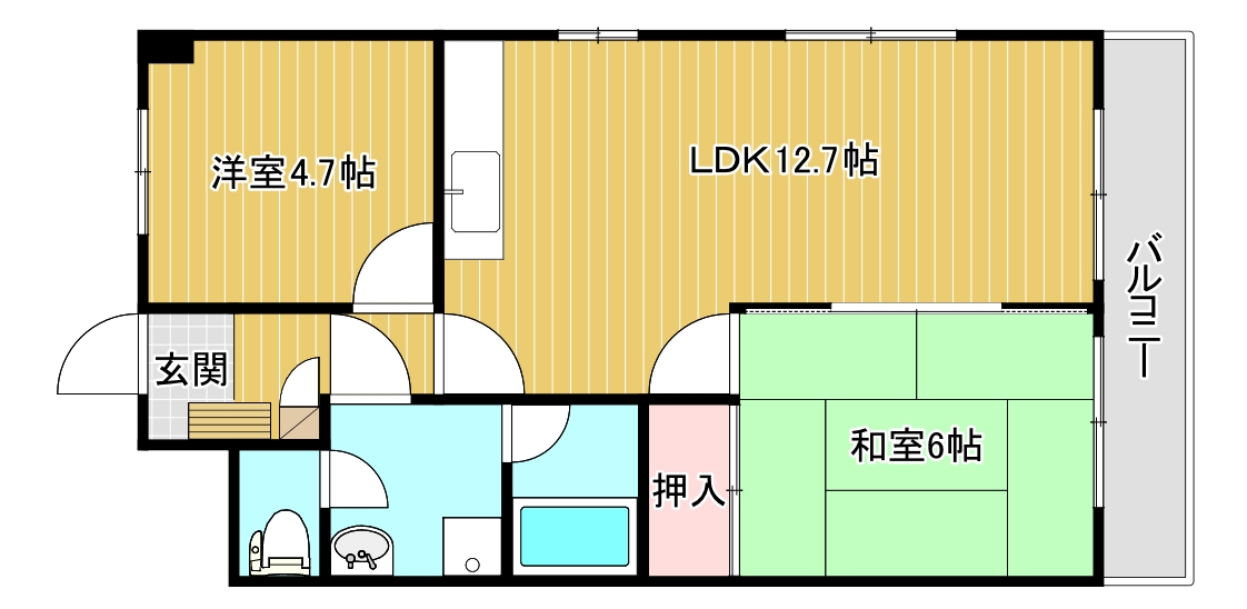 ヴィラサザンの間取り