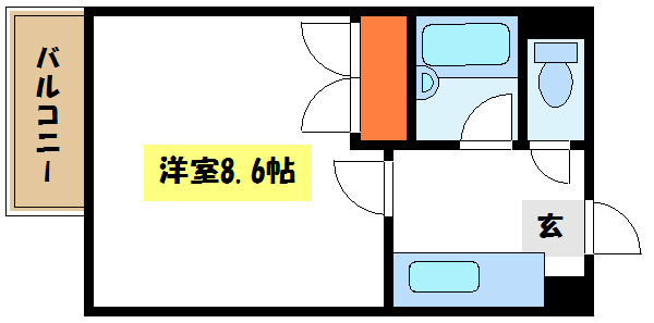 江戸川区北葛西のマンションの間取り