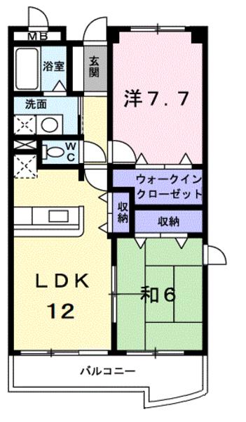 レジデンス辻が花１の間取り