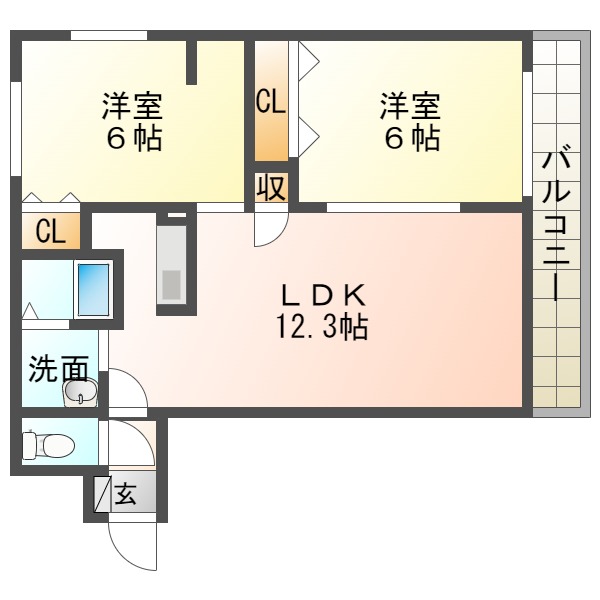 ローヤルハイツ沼ノ端の間取り