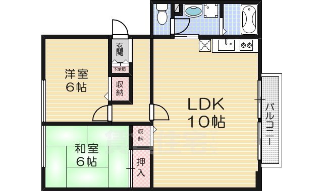 ラモンターニュ招提の間取り