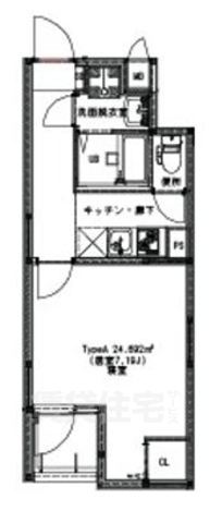 京都市上京区元本満寺町のマンションの間取り