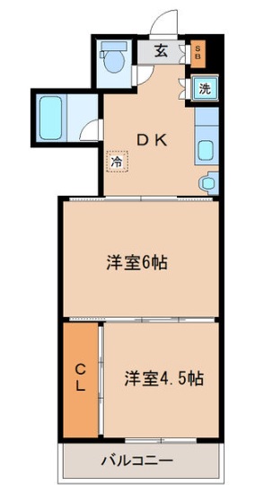 アルデール南鍛冶町の間取り