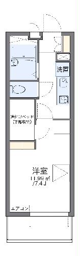 レオパレス丸根の間取り