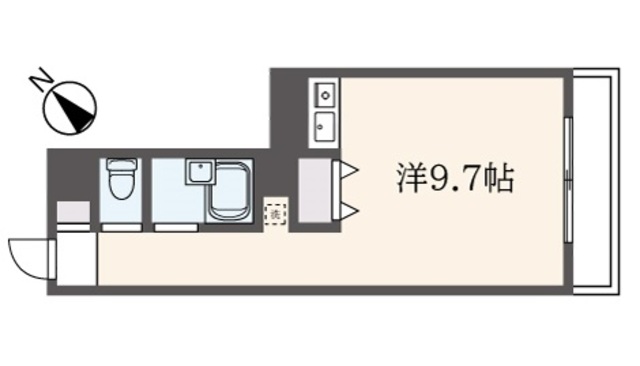 川崎市多摩区枡形のマンションの間取り