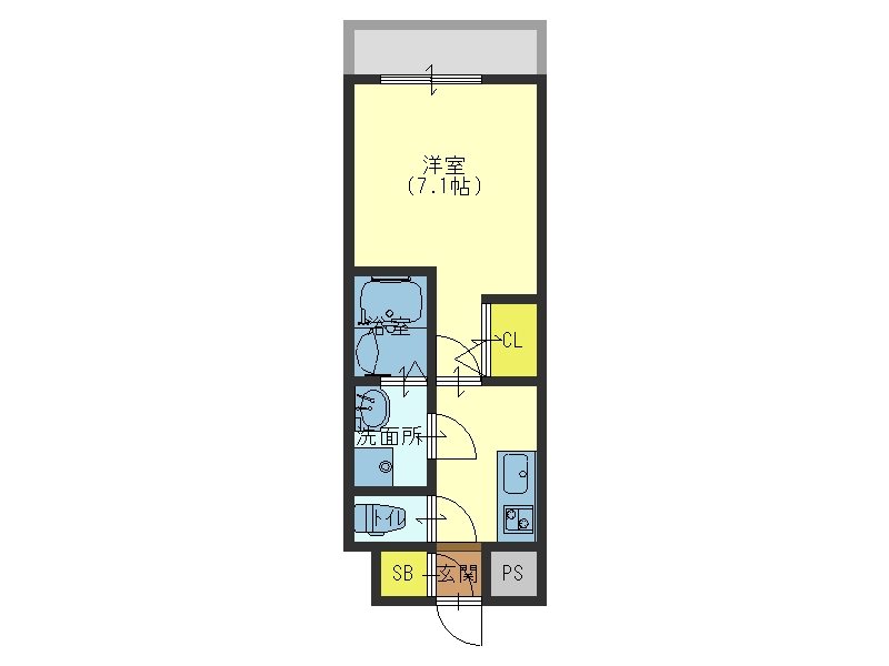 【大阪市東成区深江北のマンションの間取り】