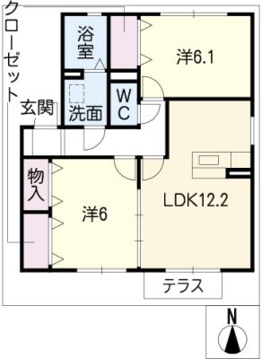 レクエルドＡの間取り