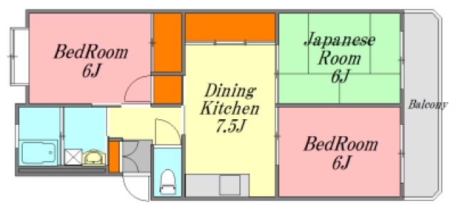 廿日市市住吉のマンションの間取り