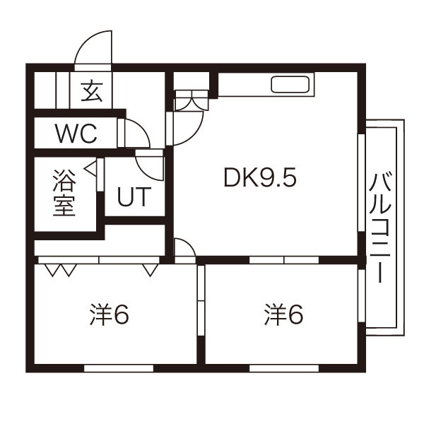 メゾン恵和発寒の間取り