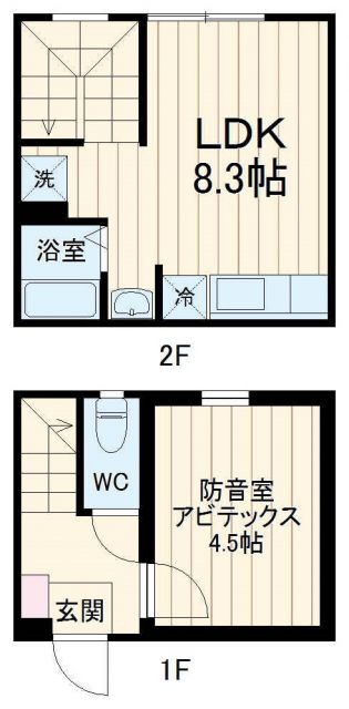 川崎市高津区坂戸のアパートの間取り