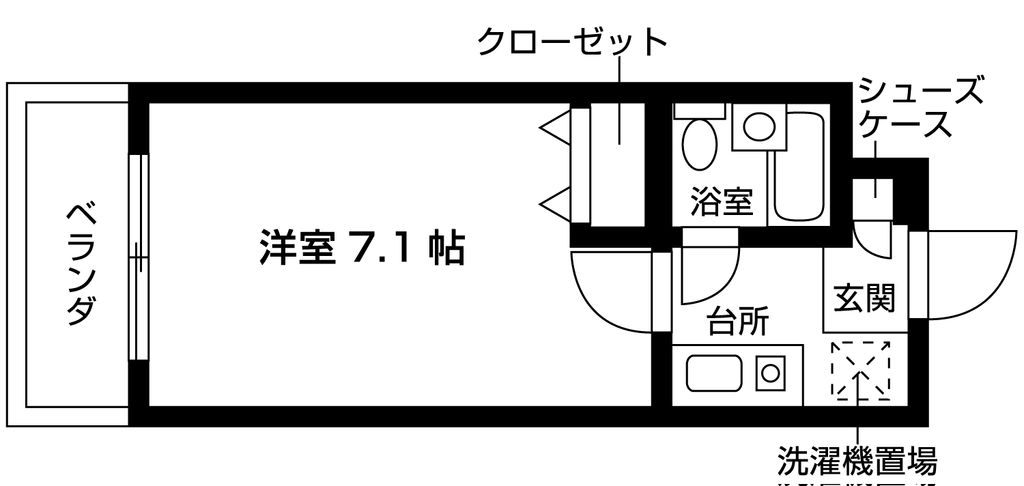 エステート朱雀の間取り