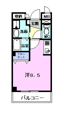 ウエスビューの間取り