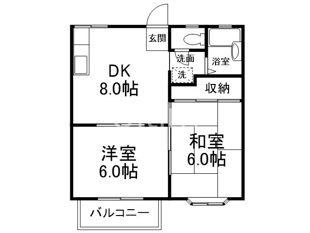 嵐山リバーサイドIの間取り