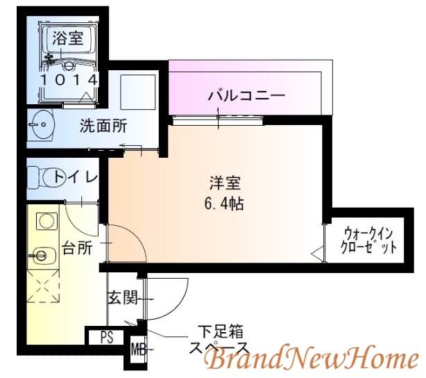 堺市北区百舌鳥梅北町のアパートの間取り