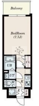 S-RESIDENCE難波大国町dominaの間取り