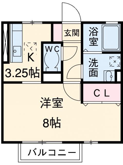 名古屋市守山区幸心のアパートの間取り