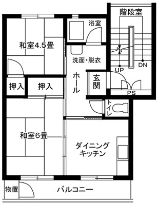 上郷西ヶ谷14号棟の間取り