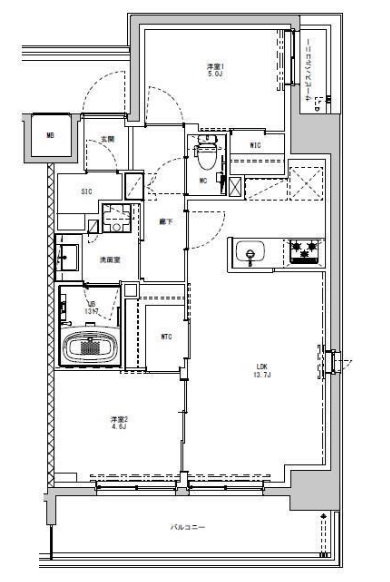 S-RESIDENCE板橋大山の間取り