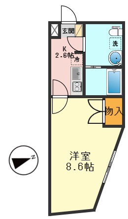 江戸川区南小岩のマンションの間取り