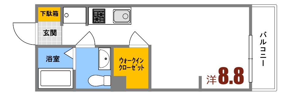 エタニティ八幡の間取り