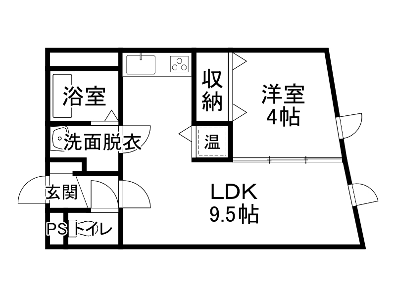 アイビーＥの間取り