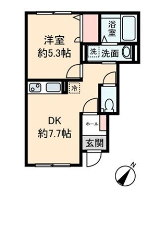 入間郡三芳町大字藤久保のアパートの間取り
