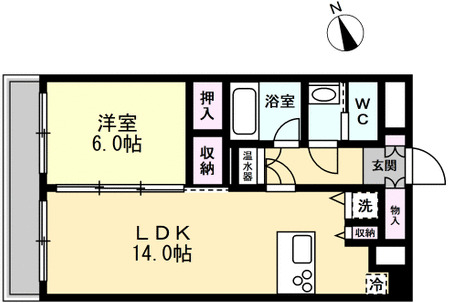 ファーストレーベン新富町の間取り