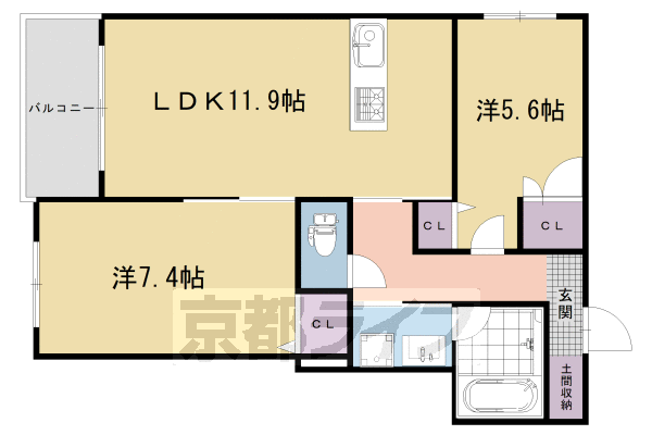 ローズコートアネックス2_間取り_0