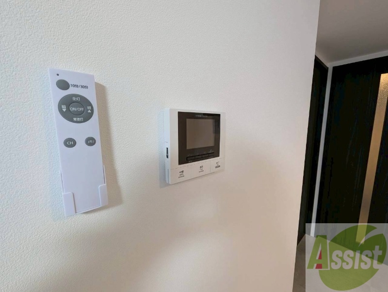 セキュリティ　モニタ付インターホンでセキュリティ面も安心です。