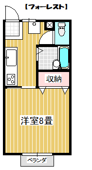 YBコーポラスD_間取り_0