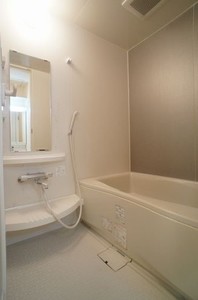 バス・シャワールーム　沸し直しができて、経済的な追焚給湯機能が付いた浴室