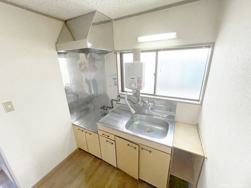 キッチン　2口ガスコンロが設置かのうです。