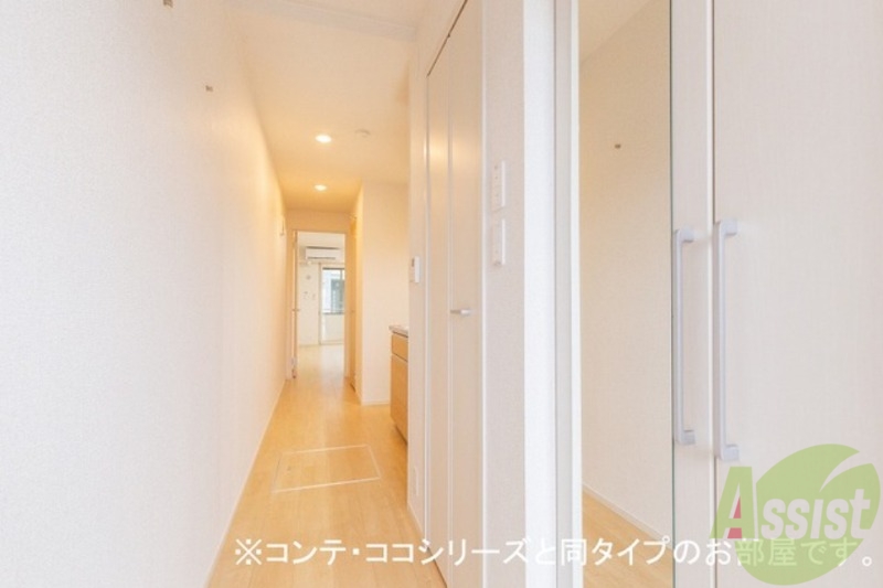 玄関　こちら建築中の物件となり、イメージ画像になります。