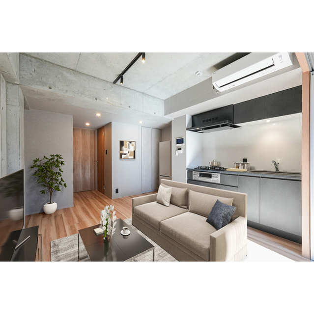 居室・リビング　家具・調度品等はＣＧ加工です。実際の賃貸住居には含まれません