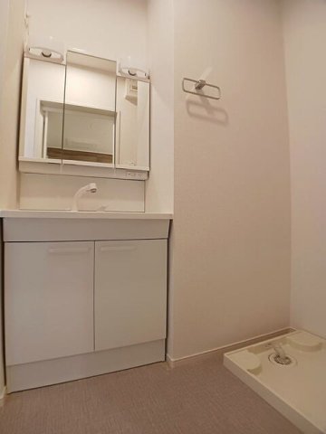 洗面設備　広い洗面スペース